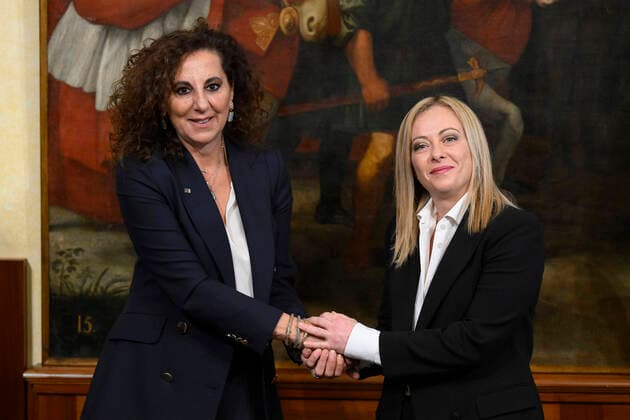 News Themen der Woche KW44 Wanda Ferro and Giorgia Meloni during the oath of Undersecretaries of State at Palazzo Chigi Editorial Usage Only  Copyright: xLUIGIxMISTRULLIx xIPAx