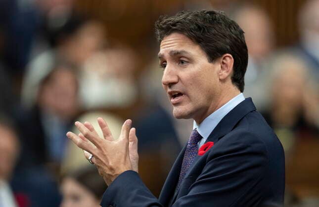 November 2, 2022, Ottawa, ON, Canada: Prime Minister Justin Trudeau responds to a question from the opposition during Question Period, Wednesday, November 2, 2022 in Ottawa. Ottawa Canada  - ZUMAc35_ 20221102_zaf_c35_058 Copyright: xAdrianxWyldx