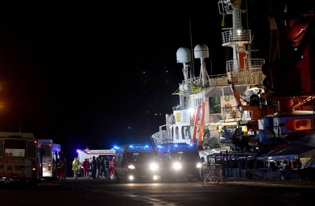 January 30, 2020, CATANIA, Italia: The ship Humanity 1 of the non-governmental organization SOS Humanity in the port of Catania with 179 refugees the organization says were resuced at sea, in Catania, Sicily, Italy, 06 November 2022..ANSA ORIETTA SCARDINO CATANIA Italia - ZUMAa110 20200130_zaf_a110_007 Copyright: xOriettaxScardinox