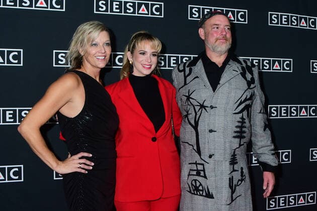 06 November 2022 - Nashville, Tennessee - Ana Cristina, John Carter Cash, Shannan Hatch. 2022 SESAC Nashville Music Awards at Country Music Hall of Fame and Museum. Photo Credit: Dara-Michelle Farr AdMedia 285765 2022-11-06 TN Nashville  Copyright: xAdMediax STAR_285765_015