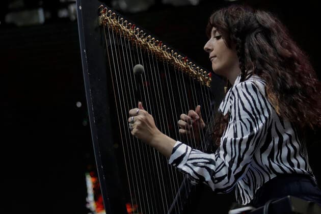 Kety Fusco, Italian Harpist, Offers A Concert On The Occasion Of The 25th Anniversary Of The EuroJazz Festival In Mexico City Kety Fusco, Italian harpist, during a concert on the occasion of the 25th Anniversary of the EuroJazz Festival in the green areas of the Centro Nacional de las Artes (CENART) in Mexico City, whose music is a mixture of electronic rhythms, danceable with harp, research applied to experimentation and contemporary music. Mexico City Mexico City Mexico  Copyright: xGerardoxVieyrax originalFilename: vieyra-notitle221106_npIZV.jpg