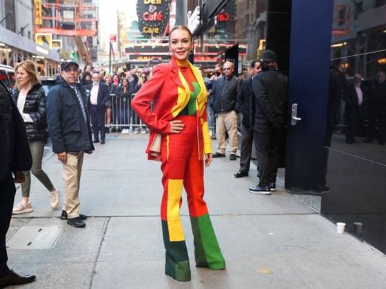 Entertainment Bilder des Tages Lindsay Lohan Strikes A Pose At Good Morning America Featuring: Lindsay Lohan Where: New York, New York, United States When: 08 Nov 2022 Credit: BauerGriffin INSTARimages.com Cover Images Copyright: xx 52157558 EDITORIAL USE ONLY. NOT FOR USE BY NEWSPAPERS BASED IN THE UK.