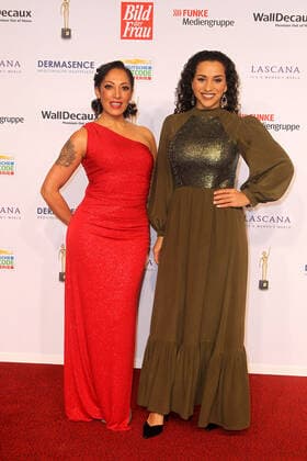 Jessica Wahls and Nadja Benaissa, the No Angels at the award ceremony Goldene Bild der Frau on 9 11 2022 in Hamburg Goldene Bild der Frau award ceremony 2022 in Hamburg