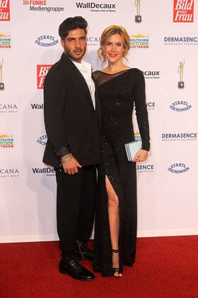Wolke Hegenbarth and Oliver Vaid at the award ceremony Goldene Bild der Frau on 9 11 2022 in Hamburg Goldene Bild der Frau award ceremony 2022 in Hamburg