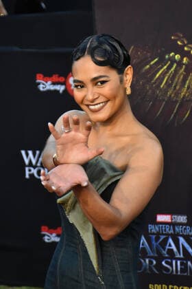 Black Panther: Wakanda Forever Fan Event November 9, 2022, Satelite City, Mexico: Actress Mabel Cadena attends red carpet of the Black Panther: Wakanda Forever Fan Event at Plaza Satelite. on November 9, 2022 in Satelite City, Mexico. (Photo by Carlos Tischler Eyepix Group) Copyright: xCarlosxTischler EyepixxGroupx CT_09112022_80688