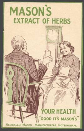 RECORD DATE NOT STATED Newball & Mason Extract of Herbs, 1890s. Artist: Unknown Copyright:x?xThexHistoryxofxAdvertisingxTrustxArchive Heritage-Imagesx IMAGO ,2612239 ! ACHTUNG: AUFNAHMEDATUM GESCHÄTZT!  Copyright:?xThexHistoryxofxAdvertisingxTrustxArchive Heritage-Imagesx IMAGO