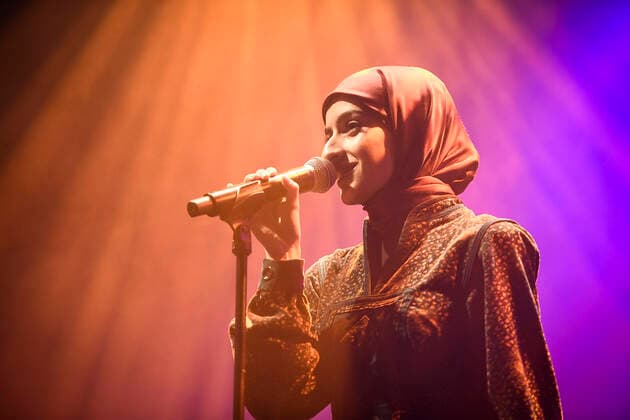 STOCKHOLM 20221110 The artist Amena performs in connection with the awarding of the Anders Carlberg memorial prize 2022 at Fryshuset in Stockholm Stockholm Sweden x12130x,  Copyright: xTimxAro TTx ANDERS CARLBERGS MINNESPRIS 2022