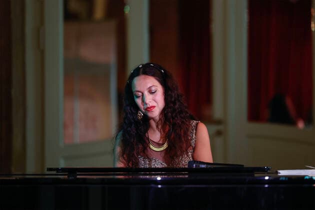 Pianist Maharani Chakrabarti Flavia, World in Sibersaal, World Music, German Museum, Munich, Pianist Maharani Chakrabarti World Music in Sibersaal German Theater Munich Bavaria Germany 10 November 2022 Â Juergen Hasenkopf