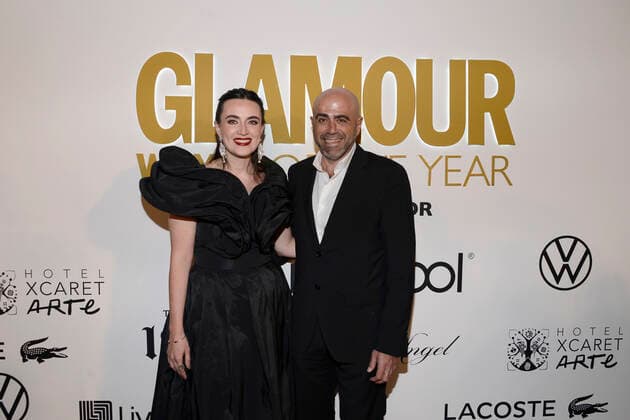 Glamour Women Of The Year Red Carpet November 10, 2022, Mexico City, Mexico: Farah Slim and Javier Esteban attend the red carpet of the Glamour Women of The Year at Sofitel Hotel Mexico City. on November 10, 2022 in Mexico City, Mexico. (Photo by Carlos Tischler Eyepix Group) Copyright: xCarlosxTischler xEyepixxGroupx CT_10112022_80974