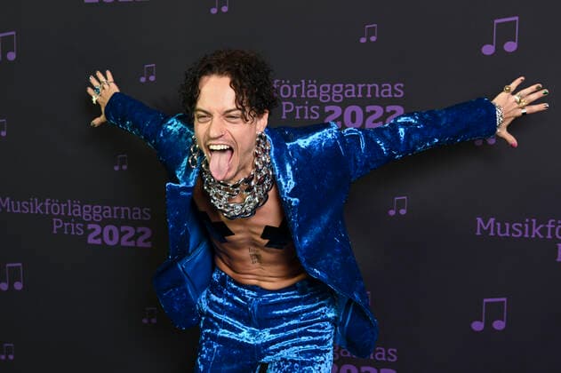 STOCKHOLM 20221111 Kristofer Greczula on the red carpet before the award ceremony and gala of the Music Publishers Prize at the Grand Hotel in Stockholm Stockholm Sweden x10040x,  Copyright: xAndersxWiklund TTx MUSIKFÖRLÄGGARNAS PRIS 2022