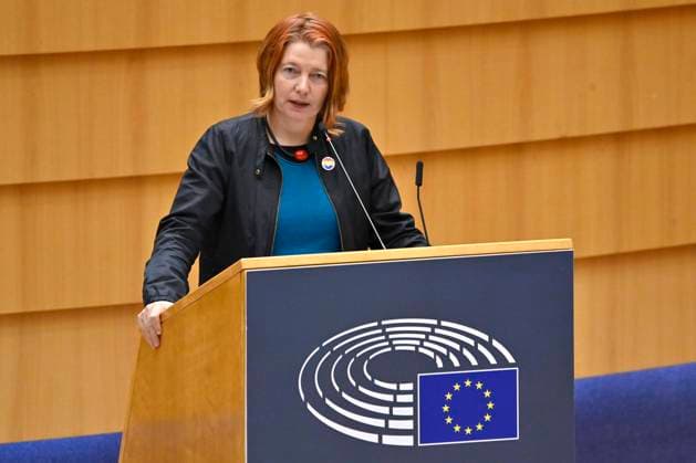 Malin Björk bei einer Plenartagung zu Rassengerechtigkeit, Diskriminierungsverbot und Vorgehen gegen Rassismus in der EU im Plenarsaal des Europäischen Parlaments. Brüssel, 10.11.2022 *** Malin Björk at a plenary session on racial justice, non-discrimination and action against racism in the EU in the plenary hall of the European Parliament Brussels, 10 11 2022 Foto:xD.xAnoraganingrumx xFuturexImage