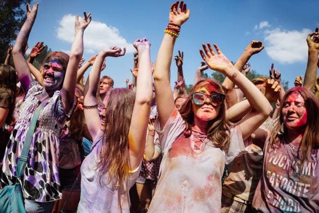 RECORD DATE NOT STATED Holi colors holiday. Crazy crowd of young people having fun during festival of colors ColorFest in Kyiv, Ukraine , 36959216.jpg, amusement, battle, boys, bright, celebrating, celebration, color, colorfest, colorful, colour, colourful, crazy crowd, crazy, crowd, dust, day, dye, emotions, event, expression, face, fest, festival of colors, festival, fun, girl, group, happiness, happy, holi, holiday, holifest, indian, joy, life, lifestyle, man, outdoor, paint, party, people, powder, summer, teenager, up, vacation, vibrant, women, young, youth