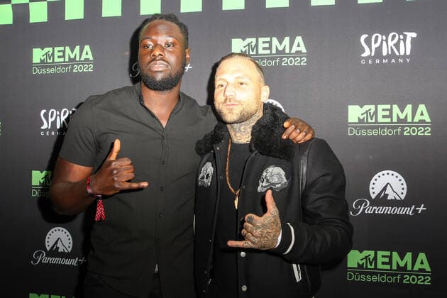 duesseldorf MTV EMAs 2022 Best German Act Award 11 11 2022 Rapper Kontra K Maximilian Diehn MTV EMAs 2022 Best German Act Award DUSSELDORF, GERMANY NOVEMBER 11 Best German Act Award at the Nachtresidenz during the MTV Europe Music Awards 2022 Duesseldorf, 11 11 2022 NRW Germany Copyright: xFSAx Eibner-Pressefotox EP_fsa