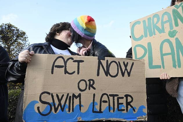 University students strike against government s lack of interest in the climate crisis, on November 14, 2022, in Prague, Czech Republic. (CTKxPhoto KaterinaxSulova) CTKPhotoP2022111403491 