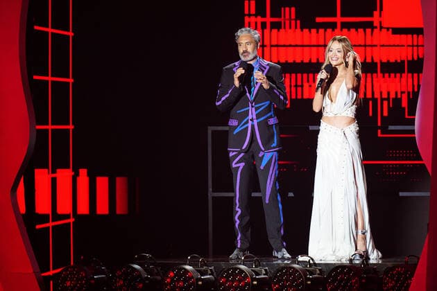 MTV Europe Music Awards 2022 - Show - PSD Bank Dome. Featuring: Rita Ora and Taika Waititi Where: Dusseldorf, Germany, Germany When: 13 Nov 2022 Credit: FlashPic DDP INSTARimages.com Cover Images **USA Rights Only** Copyright: xx 52179223 EDITORIAL USE ONLY. NOT FOR USE BY NEWSPAPERS BASED IN THE UK.