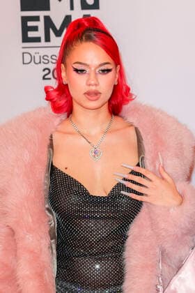 November 14, 2022, Venice, Italy: Badmomzjay attends the 2022 MTV EMAs, Europe Music Awards, at PSD Bank Dome in Dusseldorf, Germany, on 13 November 2022. Photo: Venice Italy - ZUMAm179 20221114_zep_m179_003 Copyright: xAlecxMichaelx