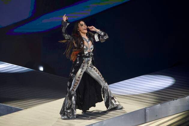Danna Paola XT4S1S! Live Concert Tour November 16, 2022, Mexico City, Mexico: Mexican singer Danna Paola performs on live concert as part of her XT4S1S! Tour at Mexico Sports Palace. on November 16, 2022 in Mexico City, Mexico. (Photo by Julian Lopez Eyepix Group) Copyright: xJulianxLopez xEyepixxGroupx JL_16112022_81497
