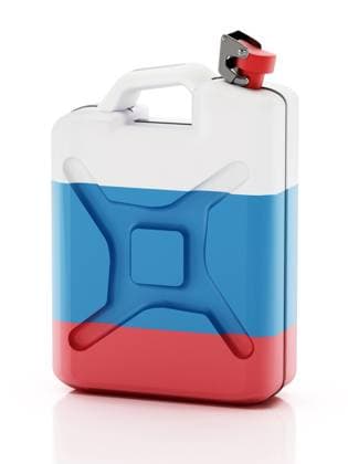 Gas can with Russian flag isolated on white background. 3D illustration Gas can with Russian flag isolated on white background. 3D illustration. Copyright: xZoonar.com CigdemxSimsekx 18086485