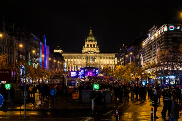 Concert for the Future on the occasion of the celebration of the Day of the Struggle for Freedom and Democracy on Wenceslas Square took place in Prague, Czech republic, on November 17, 2022. (CTKxPhoto LiborxSojka) CTKPhotoF202211170082701 