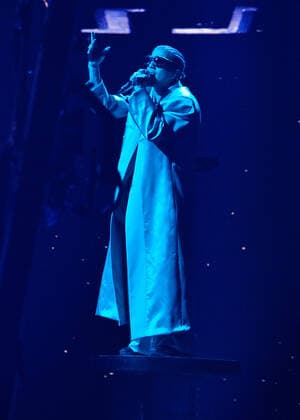 Puerto Rican singer Rauw Alejandro performs onstage during the 23rd annual Latin Grammy Awards at the Michelob Ultra Arena at Mandalay Bay Resort and Casino in Las Vegas, Nevada on Thursday, November 17, 2022.  LAV20221117008 JIMxRUYMEN