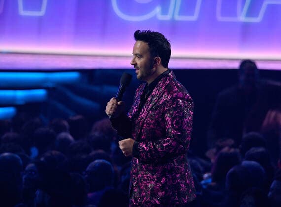 Co-host Luis Fonsi performs onstage during the 23rd annual Latin Grammy Awards at the Michelob Ultra Arena at Mandalay Bay Resort and Casino in Las Vegas, Nevada on Thursday, November 17, 2022.  LAV20221117633 JIMxRUYMEN