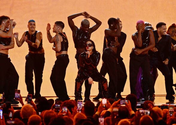 Rosalia performs onstage during the 23rd annual Latin Grammy Awards at the Michelob Ultra Arena at Mandalay Bay Resort and Casino in Las Vegas, Nevada on Thursday, November 17, 2022.  LAV20221117037 JIMxRUYMEN