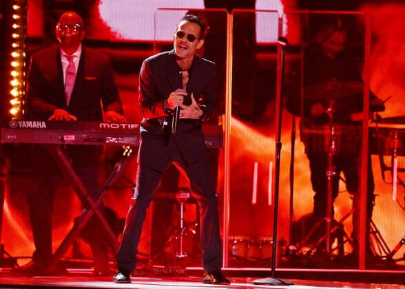 Marc Anthony performs onstage during the 23rd annual Latin Grammy Awards at the Michelob Ultra Arena at Mandalay Bay Resort and Casino in Las Vegas, Nevada on Thursday, November 17, 2022.  LAV20221117045 JIMxRUYMEN