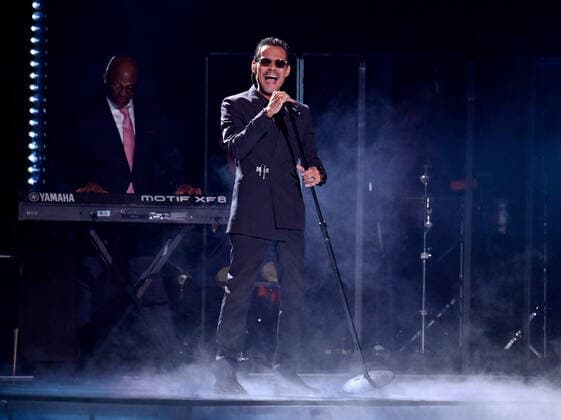 Marc Anthony performs onstage during the 23rd annual Latin Grammy Awards at the Michelob Ultra Arena at Mandalay Bay Resort and Casino in Las Vegas, Nevada on Thursday, November 17, 2022.  LAV20221117645 JIMxRUYMEN