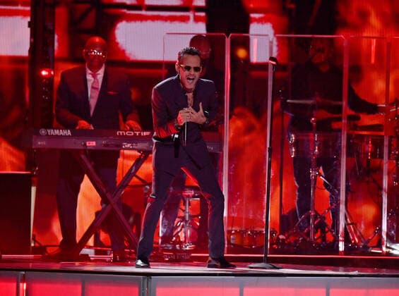 Marc Anthony performs onstage during the 23rd annual Latin Grammy Awards at the Michelob Ultra Arena at Mandalay Bay Resort and Casino in Las Vegas, Nevada on Thursday, November 17, 2022.  LAV20221117657 JIMxRUYMEN