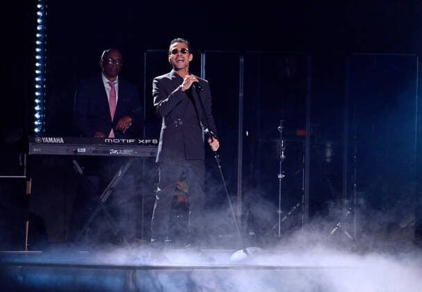 Marc Anthony performs onstage during the 23rd annual Latin Grammy Awards at the Michelob Ultra Arena at Mandalay Bay Resort and Casino in Las Vegas, Nevada on Thursday, November 17, 2022.  LAV20221117644 JIMxRUYMEN