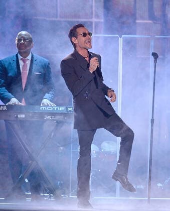 Marc Anthony performs onstage during the 23rd annual Latin Grammy Awards at the Michelob Ultra Arena at Mandalay Bay Resort and Casino in Las Vegas, Nevada on Thursday, November 17, 2022.  LAV20221117648 JIMxRUYMEN