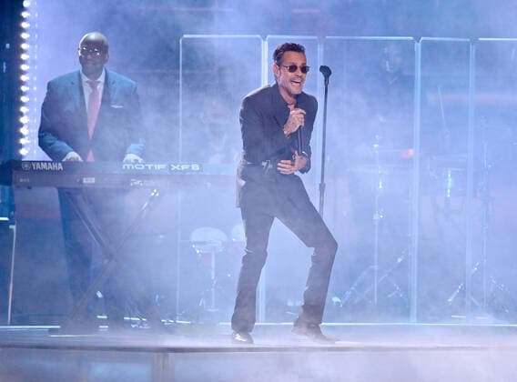 Marc Anthony performs onstage during the 23rd annual Latin Grammy Awards at the Michelob Ultra Arena at Mandalay Bay Resort and Casino in Las Vegas, Nevada on Thursday, November 17, 2022.  LAV20221117649 JIMxRUYMEN