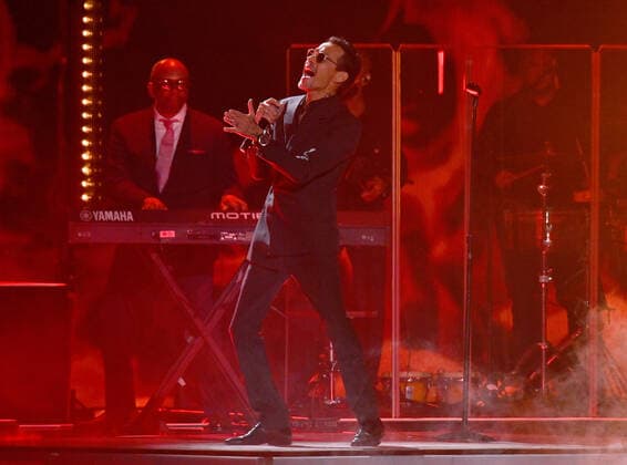 Marc Anthony performs onstage during the 23rd annual Latin Grammy Awards at the Michelob Ultra Arena at Mandalay Bay Resort and Casino in Las Vegas, Nevada on Thursday, November 17, 2022.  LAV20221117652 JIMxRUYMEN
