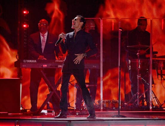 Marc Anthony performs onstage during the 23rd annual Latin Grammy Awards at the Michelob Ultra Arena at Mandalay Bay Resort and Casino in Las Vegas, Nevada on Thursday, November 17, 2022.  LAV20221117654 JIMxRUYMEN