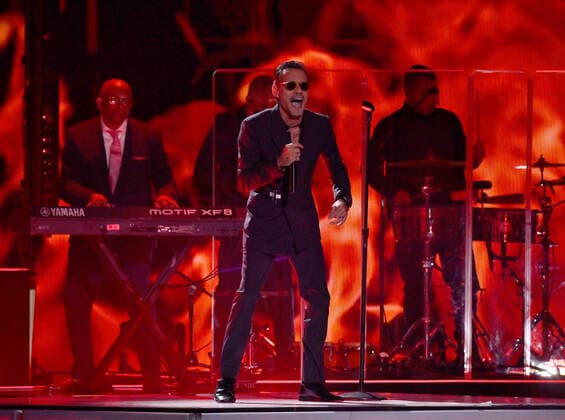 Marc Anthony performs onstage during the 23rd annual Latin Grammy Awards at the Michelob Ultra Arena at Mandalay Bay Resort and Casino in Las Vegas, Nevada on Thursday, November 17, 2022.  LAV20221117655 JIMxRUYMEN