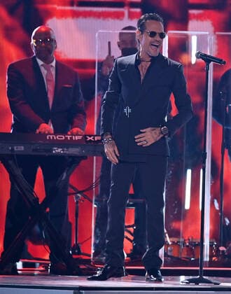 Marc Anthony performs onstage during the 23rd annual Latin Grammy Awards at the Michelob Ultra Arena at Mandalay Bay Resort and Casino in Las Vegas, Nevada on Thursday, November 17, 2022.  LAV20221117660 JIMxRUYMEN