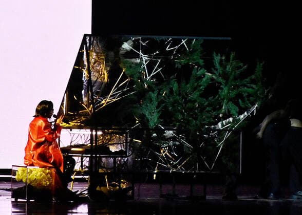 Rosalia performs onstage during the 23rd annual Latin Grammy Awards at the Michelob Ultra Arena at Mandalay Bay Resort and Casino in Las Vegas, Nevada on Thursday, November 17, 2022.  LAV20221117049 JIMxRUYMEN