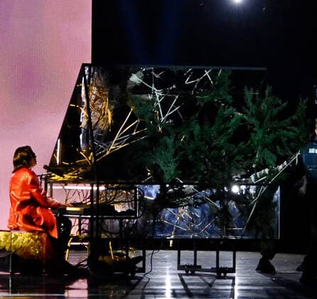 Rosalia performs onstage during the 23rd annual Latin Grammy Awards at the Michelob Ultra Arena at Mandalay Bay Resort and Casino in Las Vegas, Nevada on Thursday, November 17, 2022.  LAV20221117048 JIMxRUYMEN