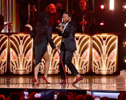 John Legend performs onstage during the 23rd annual Latin Grammy Awards at the Michelob Ultra Arena at Mandalay Bay Resort and Casino in Las Vegas, Nevada on Thursday, November 17, 2022.  LAV20221117696 JIMxRUYMEN