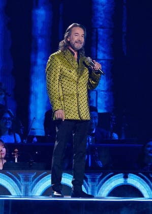 Honoree Marco Antonio Solís accepts the Person of the Year award onstage during the 23rd annual Latin Grammy Awards at the Michelob Ultra Arena at Mandalay Bay Resort and Casino in Las Vegas, Nevada on Thursday, November 17, 2022.  LAV20221117709 JIMxRUYMEN