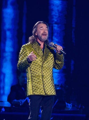 Honoree Marco Antonio Solís accepts the Person of the Year award onstage during the 23rd annual Latin Grammy Awards at the Michelob Ultra Arena at Mandalay Bay Resort and Casino in Las Vegas, Nevada on Thursday, November 17, 2022.  LAV20221117711 JIMxRUYMEN