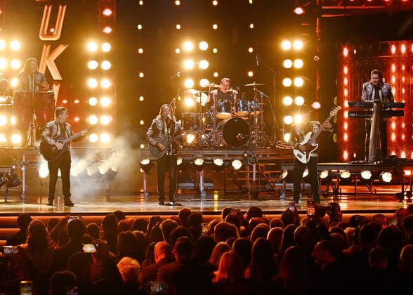 Los Bukis performs onstage during the 23rd annual Latin Grammy Awards at the Michelob Ultra Arena at Mandalay Bay Resort and Casino in Las Vegas, Nevada on Thursday, November 17, 2022.  LAV20221117080 JIMxRUYMEN