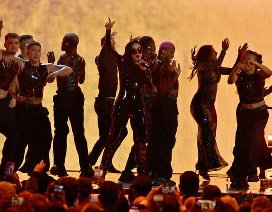 Rosalía performs onstage during the 23rd annual Latin Grammy Awards at the Michelob Ultra Arena at Mandalay Bay Resort and Casino in Las Vegas, Nevada on Thursday, November 17, 2022.  LAV20221117753 JIMxRUYMEN