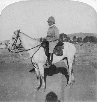 RECORD DATE NOT STATED Major-General John French, the intrepid cavalry leader, Pretoria, South Africa, Boer War, 1901.Artist: Underwood & Underwood Copyright:xThexPrintxCollector HeritagexImagesx IMAGO ,2321721 ! ACHTUNG: AUFNAHMEDATUM GESCHÄTZT!  Copyright:ThexPrintxCollector HeritagexImagesx IMAGO