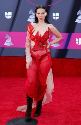 Feli Colina at arrivals for 23rd Annual Latin GRAMMY Awards 2022, Michelob ULTRA Arena, Mandalay Bay Resort Casino, Las Vegas, NV November 17, 2022. Photo By: MORA Everett Collection at arrivals for 23rd Annual Latin GRAMMY Awards 2022, Michelob ULTRA Arena, Mandalay Bay Resort Casino, Las Vegas, NV November 17, 2022. Photo By: MORA Everett Collection PUBLICATIONXNOTxINxCANxCHNxFRAxITAxJPNxNORxPOLxRUSxESPxUKxUSA