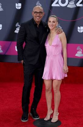 Harvey Mason jr., Britt Mason at arrivals for 23rd Annual Latin GRAMMY Awards 2022, Michelob ULTRA Arena, Mandalay Bay Resort Casino, Las Vegas, NV November 17, 2022. Photo By: MORA Everett Collection at arrivals for 23rd Annual Latin GRAMMY Awards 2022, Michelob ULTRA Arena, Mandalay Bay Resort Casino, Las Vegas, NV November 17, 2022. Photo By: MORA Everett Collection PUBLICATIONXNOTxINxCANxCHNxFRAxITAxJPNxNORxPOLxRUSxESPxUKxUSA