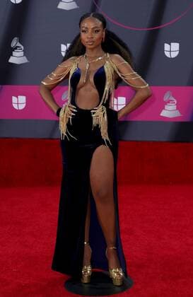 Goyo at arrivals for 23rd Annual Latin GRAMMY Awards 2022, Michelob ULTRA Arena, Mandalay Bay Resort Casino, Las Vegas, NV November 17, 2022. Photo By: MORA Everett Collection at arrivals for 23rd Annual Latin GRAMMY Awards 2022, Michelob ULTRA Arena, Mandalay Bay Resort Casino, Las Vegas, NV November 17, 2022. Photo By: MORA Everett Collection PUBLICATIONXNOTxINxCANxCHNxFRAxITAxJPNxNORxPOLxRUSxESPxUKxUSA