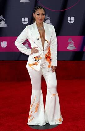 Farina at arrivals for 23rd Annual Latin GRAMMY Awards 2022, Michelob ULTRA Arena, Mandalay Bay Resort Casino, Las Vegas, NV November 17, 2022. Photo By: MORA Everett Collection at arrivals for 23rd Annual Latin GRAMMY Awards 2022, Michelob ULTRA Arena, Mandalay Bay Resort Casino, Las Vegas, NV November 17, 2022. Photo By: MORA Everett Collection PUBLICATIONXNOTxINxCANxCHNxFRAxITAxJPNxNORxPOLxRUSxESPxUKxUSA