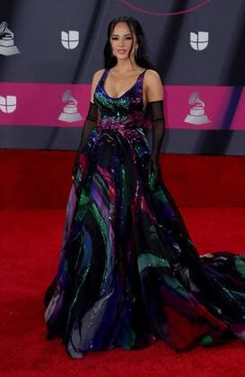 Becky G at arrivals for 23rd Annual Latin GRAMMY Awards 2022, Michelob ULTRA Arena, Mandalay Bay Resort Casino, Las Vegas, NV November 17, 2022. Photo By: MORA Everett Collection at arrivals for 23rd Annual Latin GRAMMY Awards 2022, Michelob ULTRA Arena, Mandalay Bay Resort Casino, Las Vegas, NV November 17, 2022. Photo By: MORA Everett Collection PUBLICATIONXNOTxINxCANxCHNxFRAxITAxJPNxNORxPOLxRUSxESPxUKxUSA