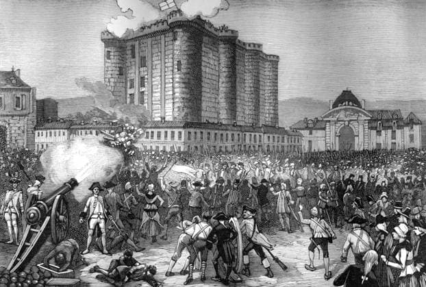 RECORD DATE NOT STATED Storming of the Bastille, Paris, 14th July 1789 (1882-1884). Artist: Unknown Copyright:xThexPrintxCollector HeritagexImagesx IMAGO ,2368277 ! ACHTUNG: AUFNAHMEDATUM GESCHÄTZT!  Copyright:ThexPrintxCollector HeritagexImagesx IMAGO